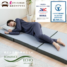 【スパセ限定クーポンさらにP10倍】【ロマンス小杉公式】ロマンスエコー ロマンス小杉 マットレス シングル セミダブル ダブル 硬め 腰痛 厚め 厚い かため 折り畳みマットレス 折りたたみ 硬い 高反発マットレス 三つ折り 9cm 敷き布団 3つ折り 固め リバーシブル